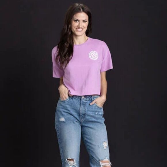 New With Tags Size 2X Women's Grand Beach Club Washed‎ Crop Tee - Picture 4 of 9